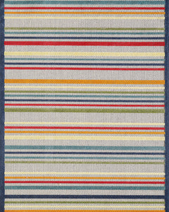 KAS Calla Stripes Round Indoor/Outdoor Rug