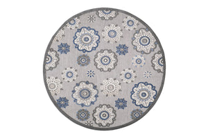 KAS Calla Suzani Round Indoor/Outdoor Rug