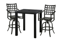 Hanamint 3 pc Stratford Bar Set with Sherwood 36" Square Slat Bar Table