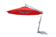 Bambrella 11.5' Round Hurricane Side Wind Aluminum Manual Lift Cantilever Umbrella