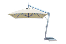 Bambrella Square Hurricane Side Wind Aluminum Manual Lift Cantilever Umbrella