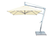 Bambrella 8.5' Square Santa Ana Side Wind Aluminum Manual Lift Cantilever Umbrella