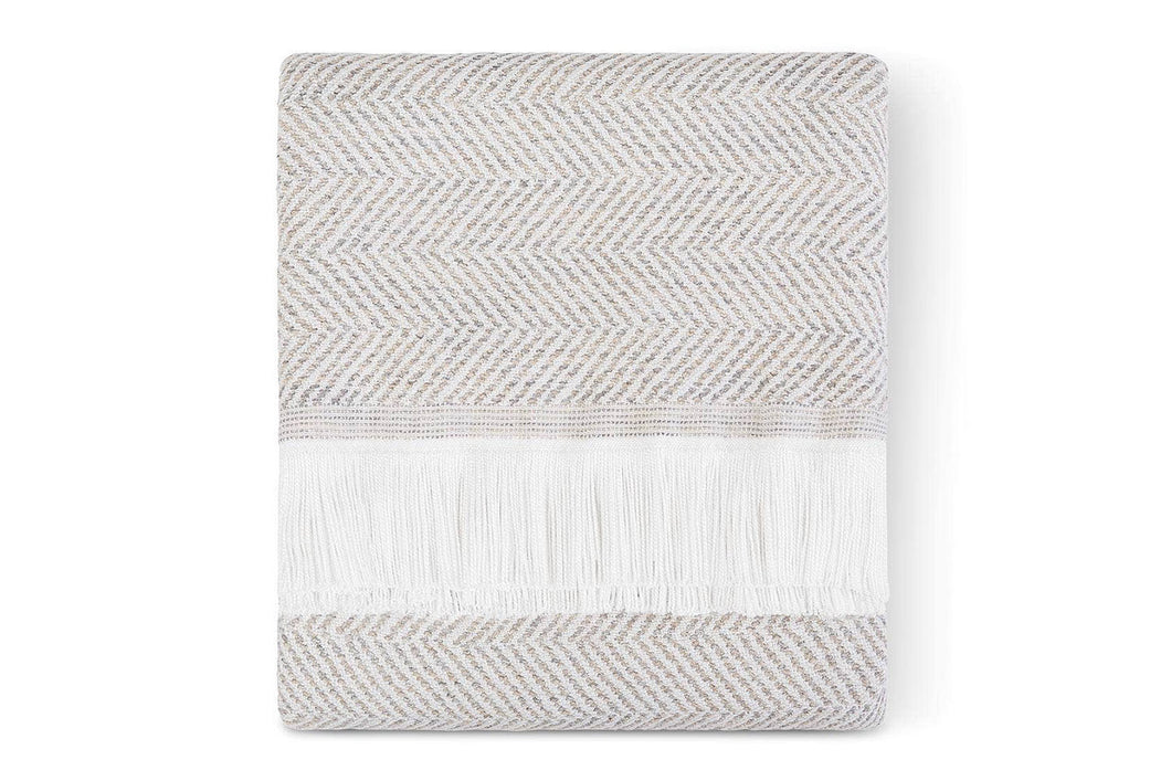 Sunbrella Herringbone Indoor/Outdoor Throw