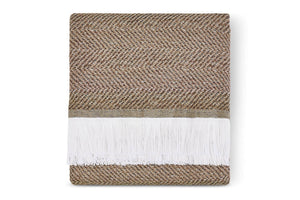 Sunbrella Herringbone Indoor/Outdoor Throw