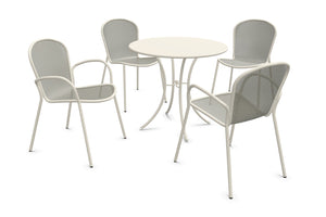 5 pc EMU Ronda 2.0 Dining Set with Kiss 32" Round Table